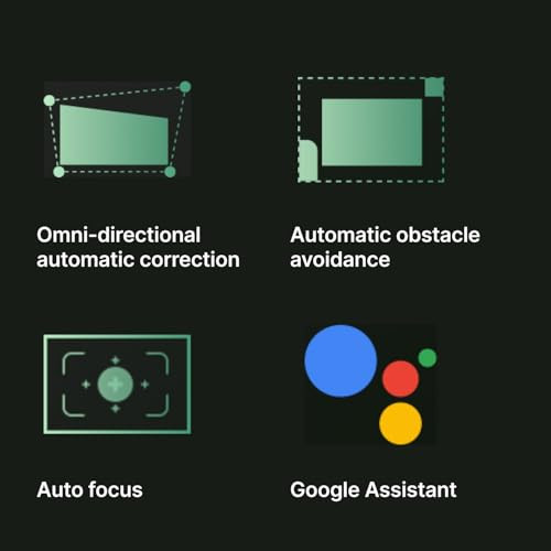 Google TV/Netflix Xming Page One intelligens projektor WiFi6 és Bluetooth 1080P - outlet termék