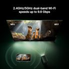 Google TV/Netflix Xming Page One intelligens projektor WiFi6 és Bluetooth 1080P - outlet termék