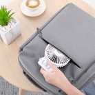 Bigqin USB asztali ventilátor mini, 3 sebesség, 90° állítható, fehér - outlet termék