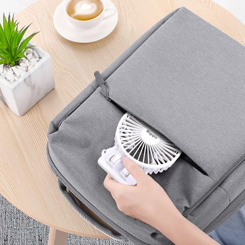 Bigqin USB asztali ventilátor mini, 3 sebesség, 90° állítható, fehér - outlet termék