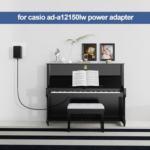 TKDY 12V 2A AC-DC adapter Casio Privia kábelhez kompatibilis Casio digitális zongora - outlet termék