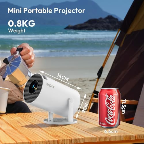XGODY Gimbal 3 mini projektor Android 11.0, 720P HD, 4K támogatás, 12000 lumen, WiFi - outlet termék
