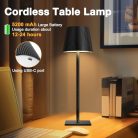 Riokko vezeték nélküli asztali lámpa LED érintős éjjeli lámpa állítható 3 - outlet termék