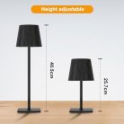 Riokko vezeték nélküli asztali lámpa LED érintős éjjeli lámpa állítható 3 - outlet termék