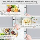 WochiTV tányérmelegítő ételekhez, elektromos hőlap 6 hőmérséklet - outlet termék