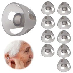   10 darabos hallókészülék kupola fülhallgató, puha szilikon nyitott kupola - outlet termék