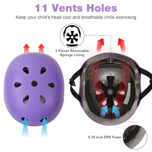 Flintronic gyerek kerékpáros sisak állítható, több sporthoz, könnyű, biztonsági - outlet termék