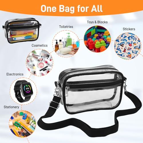 JIANTA nagy átlátszó tolltartó, 18 cm vonalzóval, 2 rekesszel és pánttal - outlet termék