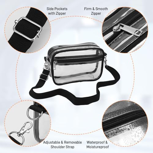 JIANTA nagy átlátszó tolltartó, 18 cm vonalzóval, 2 rekesszel és pánttal - outlet termék