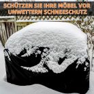 BOLEi kerti bútor takaró, téli, szellőzőnyílásokkal, 420D Oxford szövet, vízálló - outlet termék