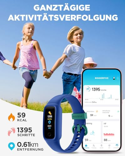 BIGGERFIVE Vigor 2 L fitnesz karkötő gyerekeknek kék - outlet termék