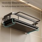 Koolkasa mosogató szervező lefolyótálcával, konyhai szivacstartó mosogató szervező - outlet termék