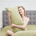 Vielit párnahuzat szett 2 darabos, mikroszálas, zsályazöld, 40 x 80 cm, öko - outlet termék