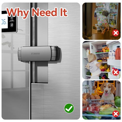 EUDEMON 2 darabos hűtőszekrény zár fekete - outlet termék