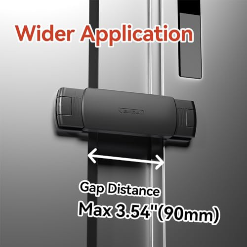 EUDEMON 2 darabos hűtőszekrény zár fekete - outlet termék