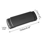 EUDEMON 2 darabos hűtőszekrény zár fekete - outlet termék