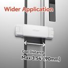 EUDEMON 2 darabos hűtőszekrény zár fehér - outlet termék