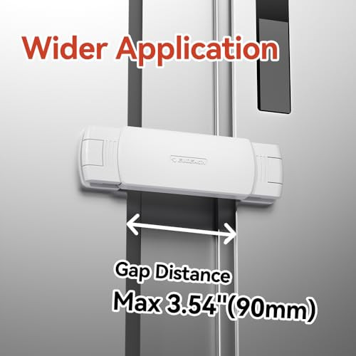 EUDEMON 2 darabos hűtőszekrény zár fehér - outlet termék