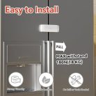 EUDEMON 2 darabos hűtőszekrény zár fehér - outlet termék