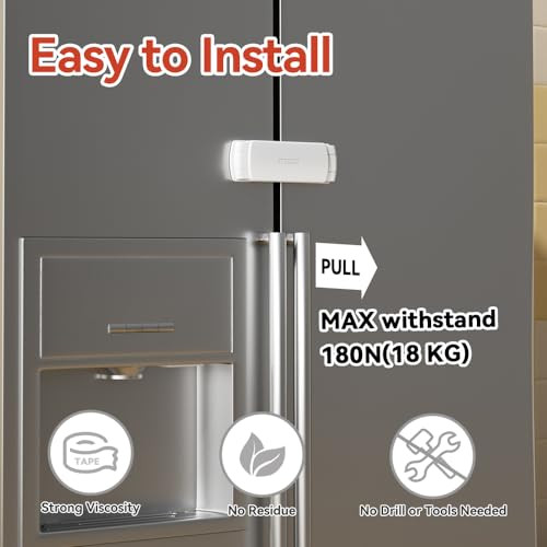 EUDEMON 2 darabos hűtőszekrény zár fehér - outlet termék