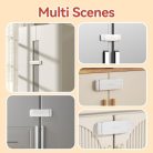 EUDEMON 2 darabos hűtőszekrény zár fehér - outlet termék