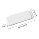 EUDEMON 2 darabos hűtőszekrény zár fehér - outlet termék