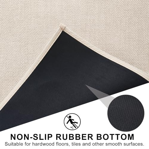 KMVIZI konyhai szőnyeg mosható csúszásmentes bézs, 50 x 80 cm - outlet termék