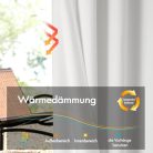 MIULEE függönyök fehér fényzáró 2 darabos, 140x225 cm - outlet termék