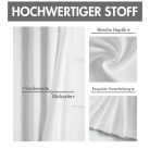 MIULEE függönyök fehér fényzáró 2 darabos, 140x225 cm - outlet termék