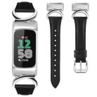 TOYOUTHS bőrszíj Fitbit Charge 6/5 kompatibilis női karcsú, elegáns, C-alakú csattal - outlet termék