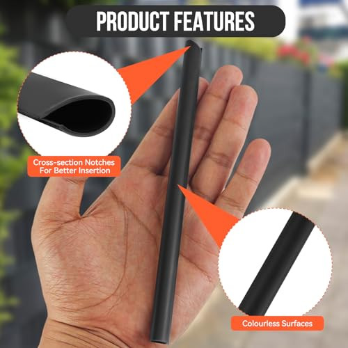 Csomag 50 darab PVC rögzítő klipsz, belátásgátló, 19 cm belátásgátló csíkok dupla rúd - outlet termék