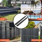 Csomag 50 darab PVC rögzítő klipsz, belátásgátló, 19 cm belátásgátló csíkok dupla rúd - outlet termék