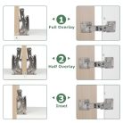 EFUTURETIME 4 darabos 175 fokos zsanér szekrényajtókhoz állítható, soft close - outlet termék