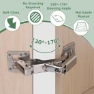 EFUTURETIME 4 darabos 175 fokos zsanér szekrényajtókhoz állítható, soft close - outlet termék