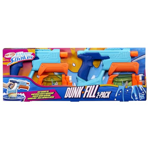Hasbro Nerf Super Soaker Dunk-Fill, 2 darabos vízipisztoly készlet gyerekeknek - outlet termék
