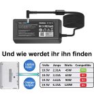HP 45W 19.5V 2.31A laptop töltő kék csatlakozó - outlet termék
