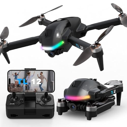 Tolatoyus TL12 drón RGB világítással 1080P, 3D kamera, FPV, magasságtartás, egygombos - outlet termék