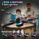 Tolatoyus TL12 drón RGB világítással 1080P, 3D kamera, FPV, magasságtartás, egygombos - outlet termék