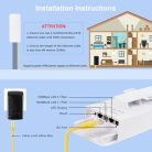 Outdoor 1200 Mbps wifi jelerősítő kültéri, 5.8 GHz + 2.4 GHz, IP65, rejtett antenna - outlet termék