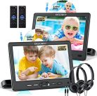DESOBRY Car DVD lejátszó 10.5 hüvelykes 2 monitoros fejtámla 2 fejhallgató, HDMI - outlet termék