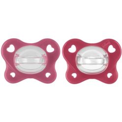   Chicco Gommotto Dual Soft szilikon cumi 16-36 hónap, kétszínű, 2 darabos, lány - outlet termék