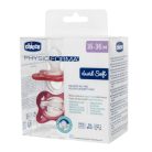 Chicco Gommotto Dual Soft szilikon cumi 16-36 hónap, kétszínű, 2 darabos, lány - outlet termék