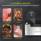 Bonsenkitchen Globefish vákuumgép gyors, vágóval - outlet termék