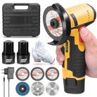 Mini sarokcsiszoló, akkumulátoros Flex, sarokcsiszoló készlet 12 V 2 darabos - outlet termék
