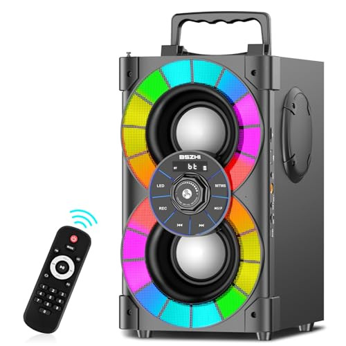 BSZHI Bluetooth hangszóró 80W nagy teljesítményű, vezeték nélküli, TWS, hordozható - outlet termék