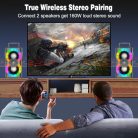BSZHI Bluetooth hangszóró 80W nagy teljesítményű, vezeték nélküli, TWS, hordozható - outlet termék
