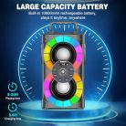 BSZHI Bluetooth hangszóró 80W nagy teljesítményű, vezeték nélküli, TWS, hordozható - outlet termék
