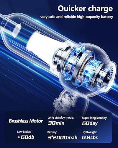 6653 Plus 4 az 1-ben akkus kézi porszívó és pumpa 18000Pa, 3 fokozat, mosható HEPA-szűrő - outlet termék