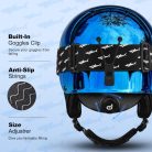 Odoland gyerek sí sisak és síszemüveg szett állítható, PC-héj, EPS-hab - outlet termék