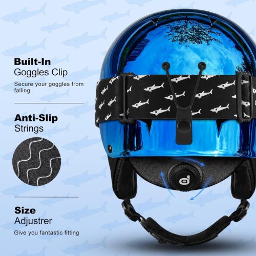 Odoland gyerek sí sisak és síszemüveg szett állítható, PC-héj, EPS-hab - outlet termék